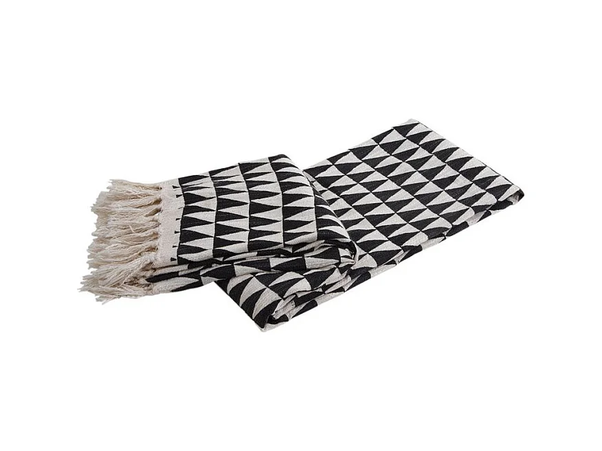 Plaid en coton triangles