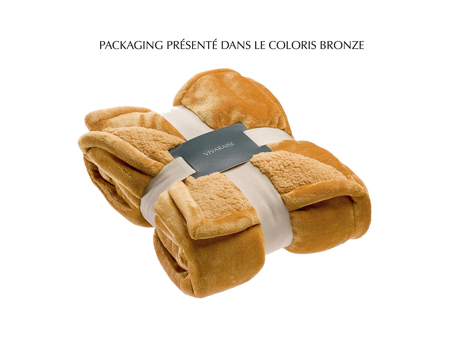 Michka plaid Sneeuw 130 x 160 cm