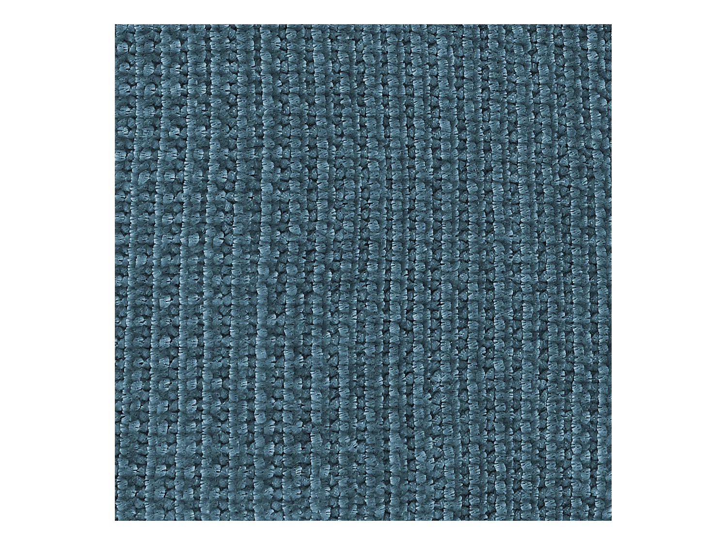 Plaid Chenille Frange Bleu Canard 120x150cm Bleu