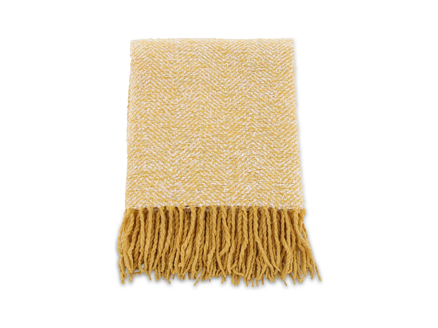 Sofaüberwurf mit Fischgrätenmuster Toby 170 x 130 cm