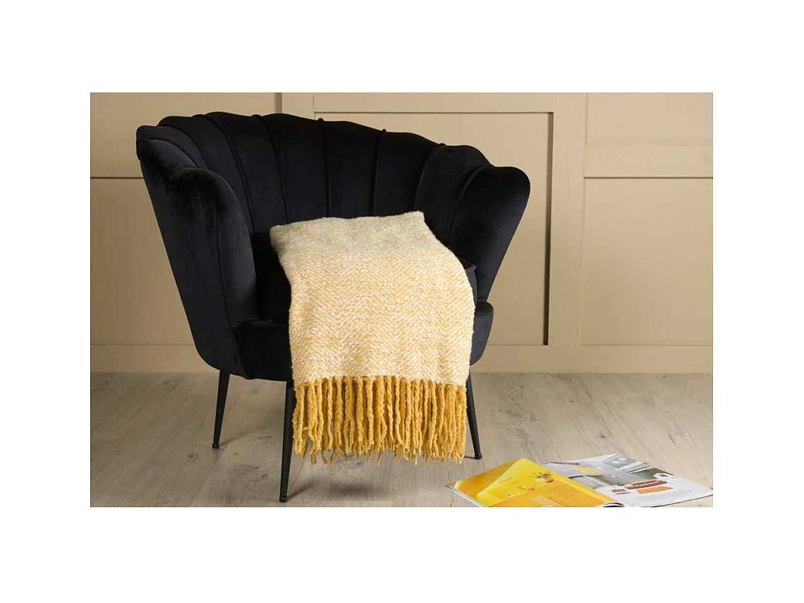 Sofaüberwurf mit Fischgrätenmuster Toby 170 x 130 cm