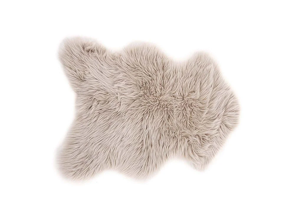 Tapis Imitation Fourrure "Katy" 60x90cm Beige