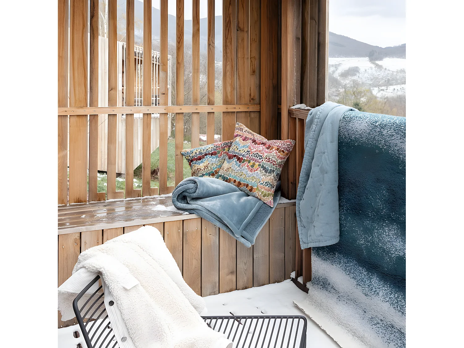 Plaid en polyester Michka 160 x 130 cm