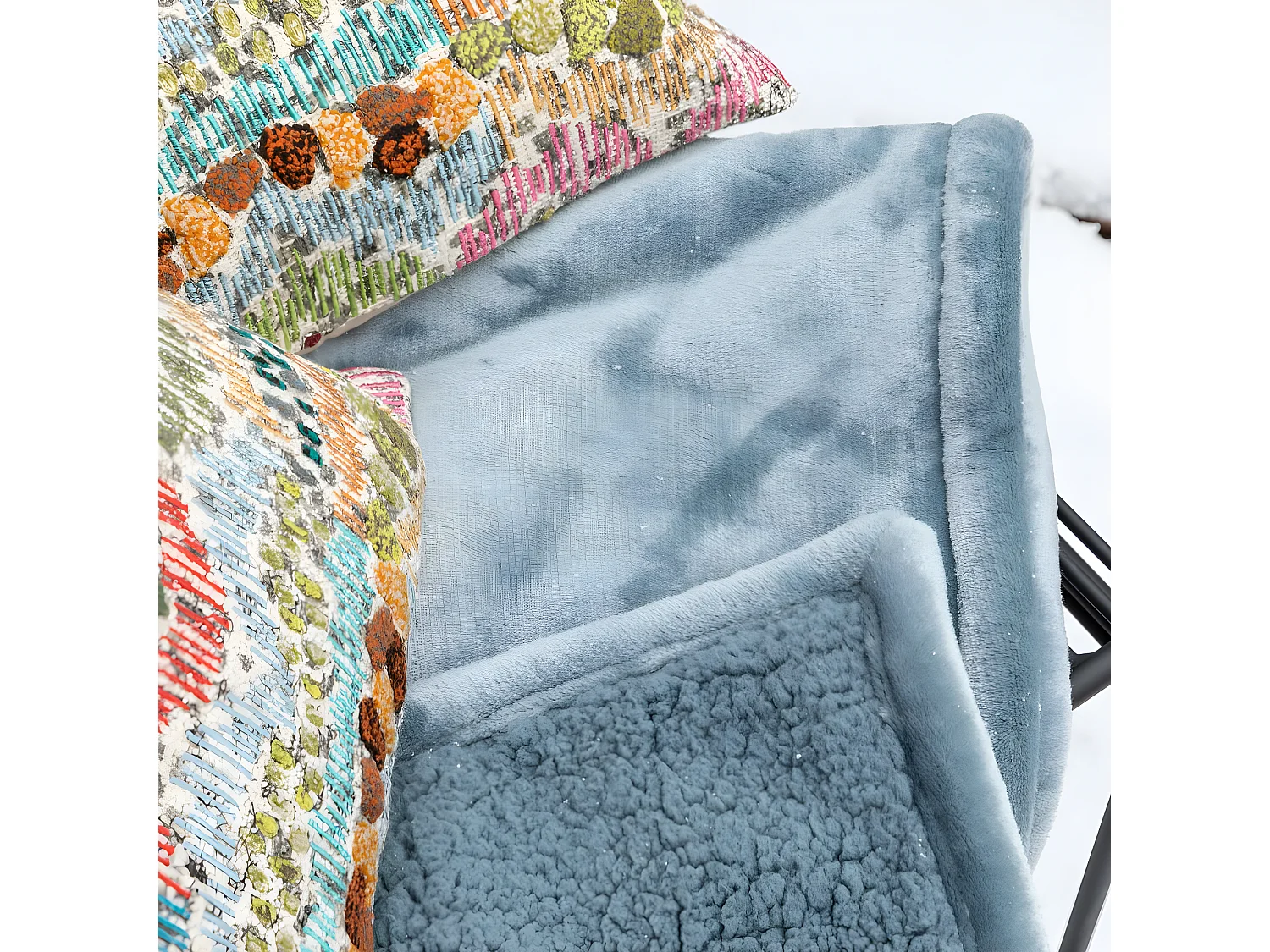 Plaid en polyester Michka 160 x 130 cm