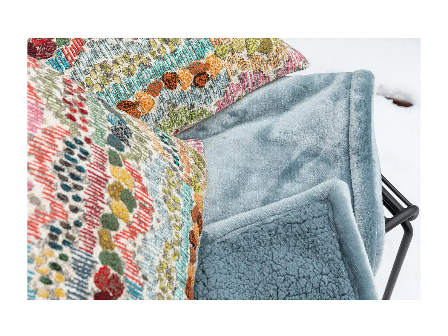 Plaid en polyester Michka 160 x 130 cm