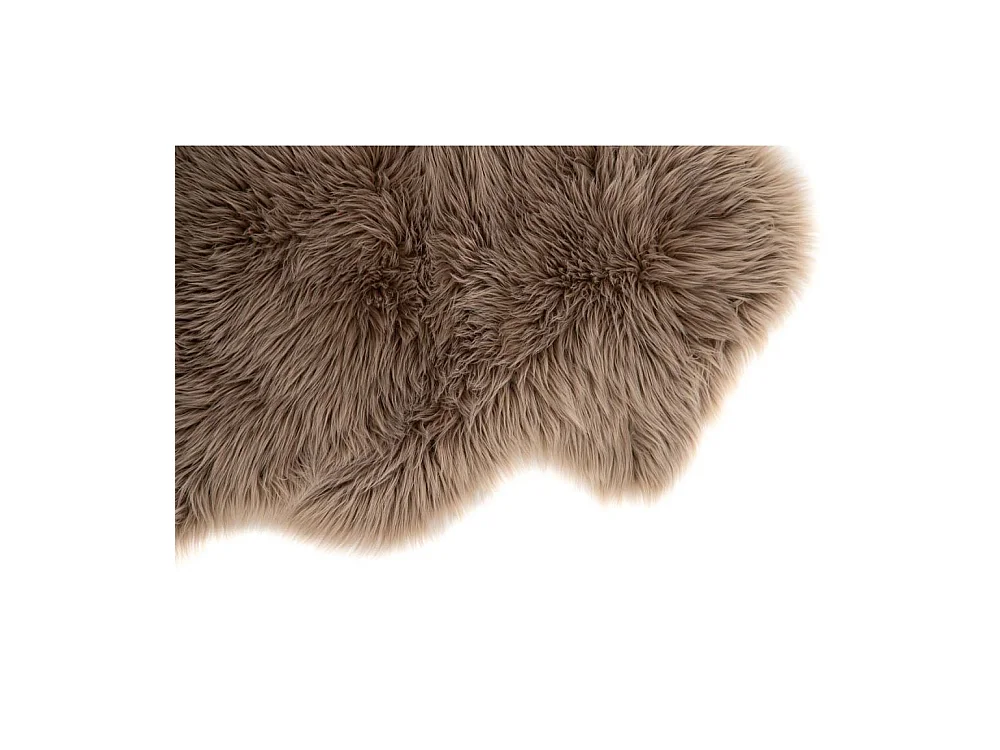 Katy lamsvel geïmiteerd 90x60cm bruin.