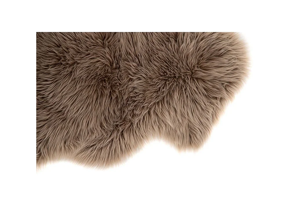 Tapis Imitation Fourrure "Katy" 60x90cm Marron