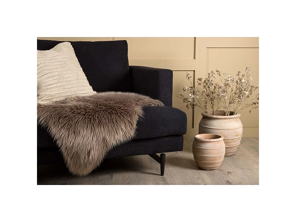 Tapis Imitation Fourrure "Katy" 60x90cm Marron