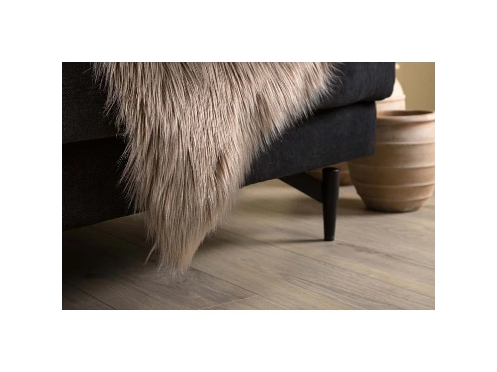 Tapis Imitation Fourrure "Katy" 60x90cm Marron