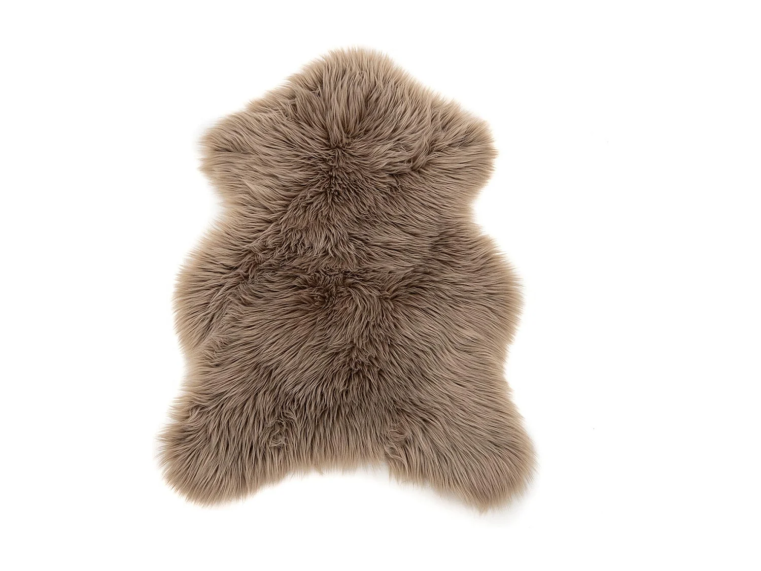 Katy lamsvel geïmiteerd 90x60cm bruin.