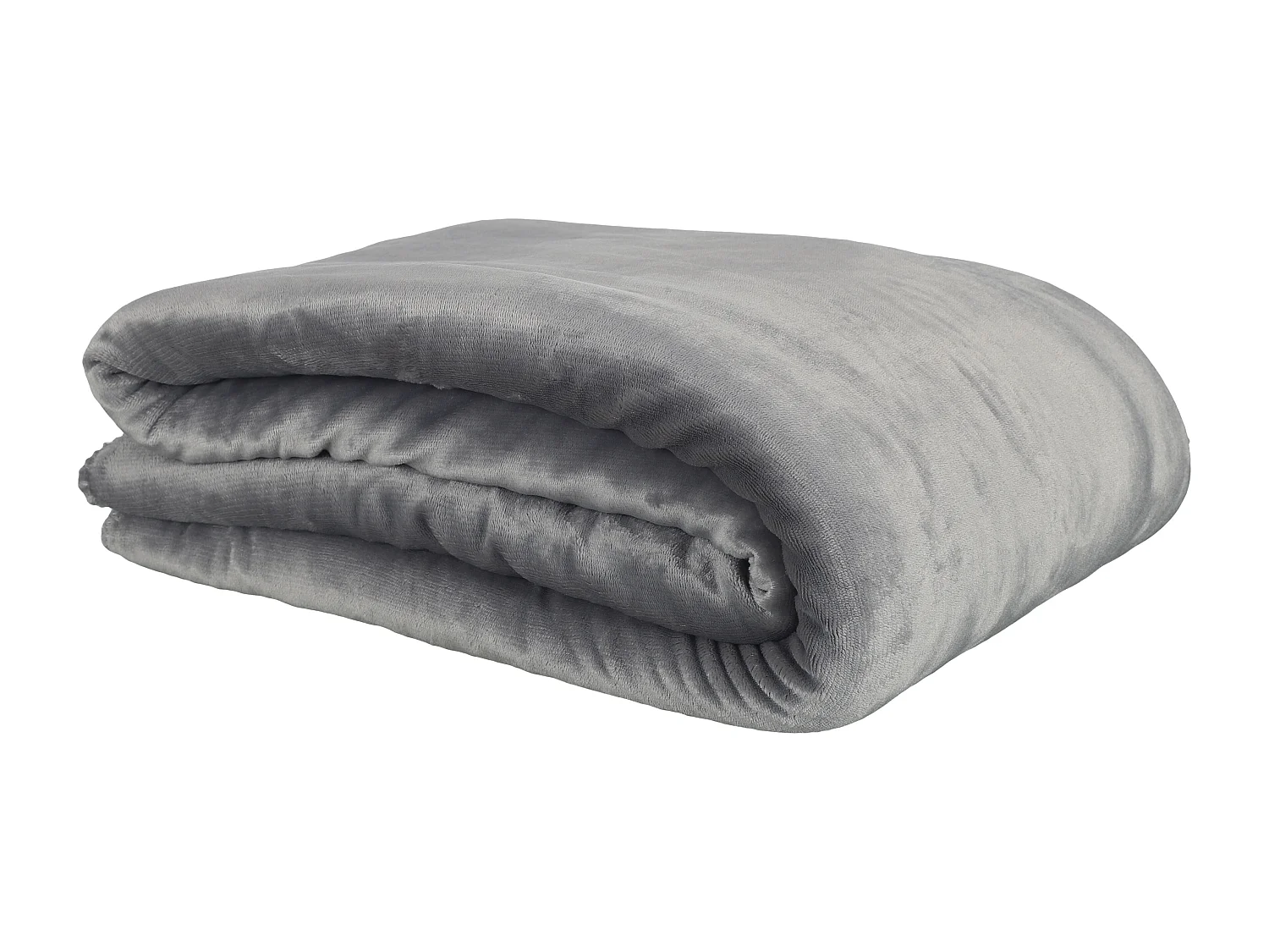 Plaid Flanelle Sherpa Gris Xxl 140x200cm Gris