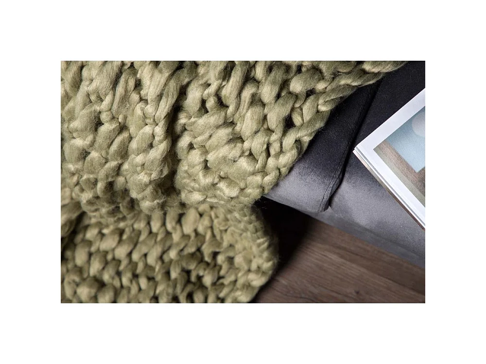 Grobmaschige Sofaüberwürfe aus Polyester Kate 170 x 130 cm