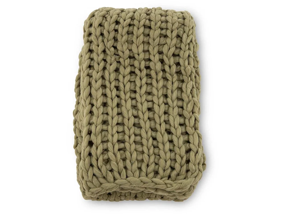 Plaid Uni "Kate" 130x170cm Vert Mousse