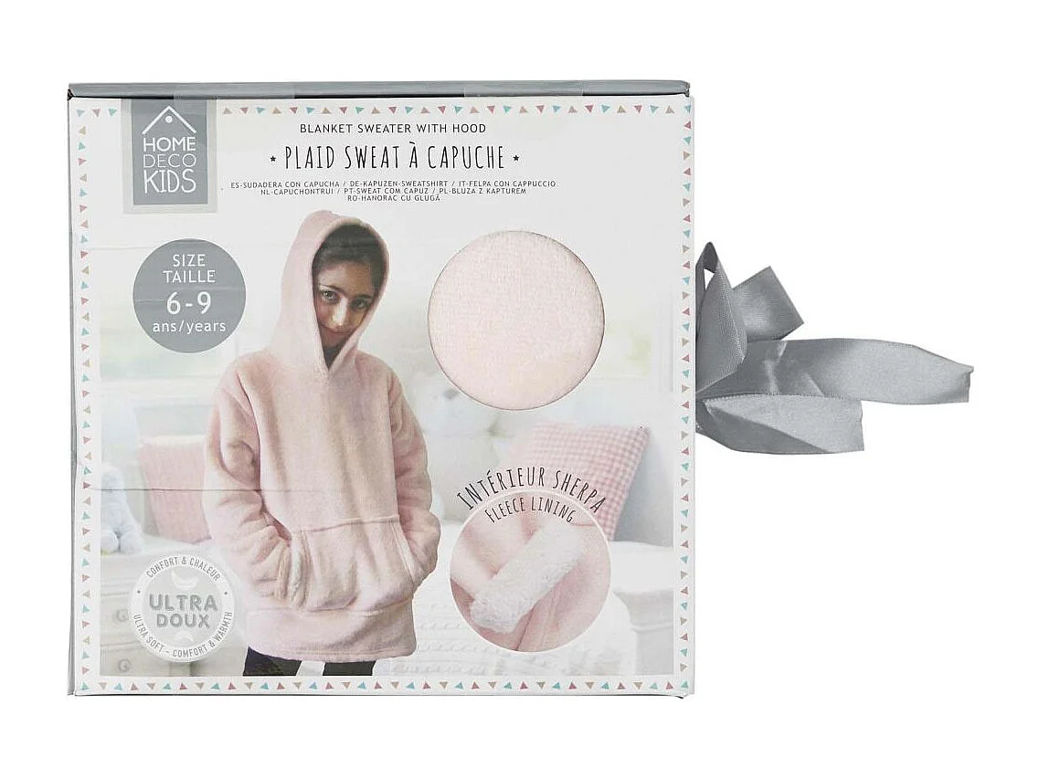 Sweat A Capuche Enfant Rose