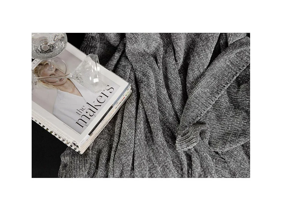 Sofaüberwurf aus Polyester Chenille Ally 170 x 130 cm