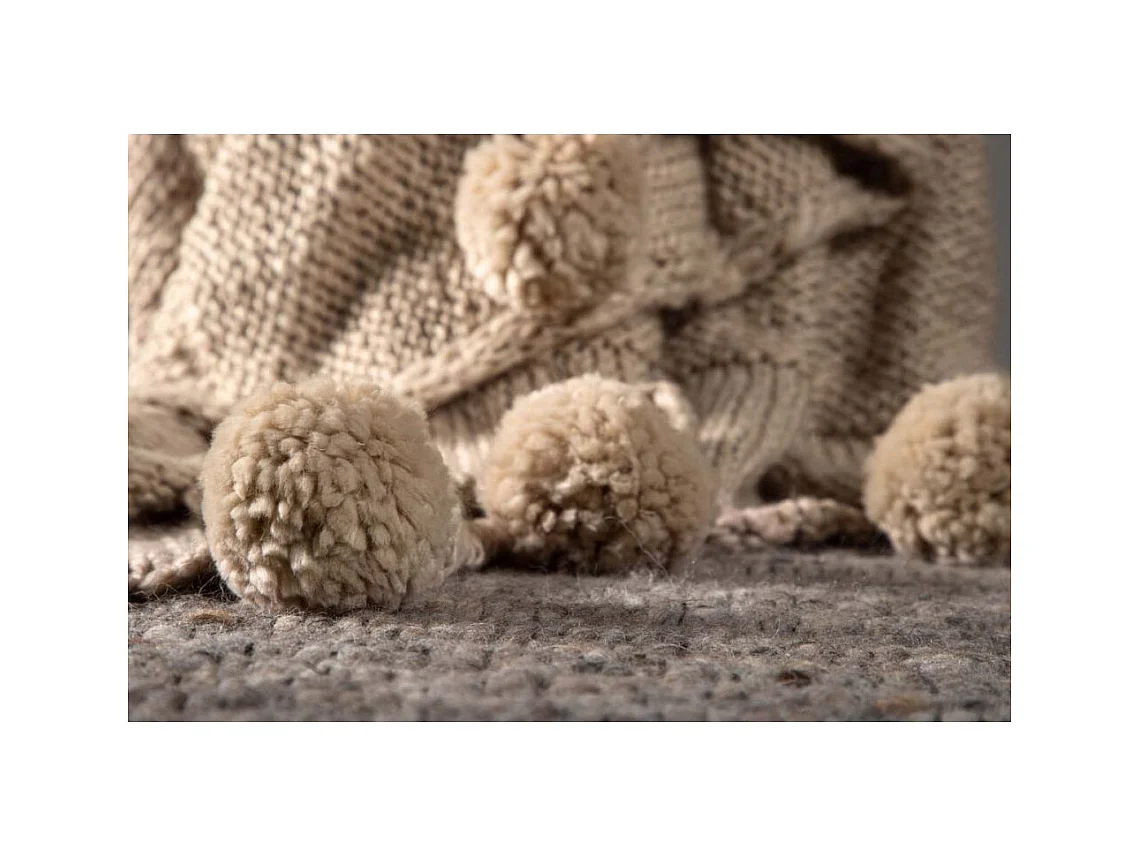 Anny plaid 170x130cm beige.