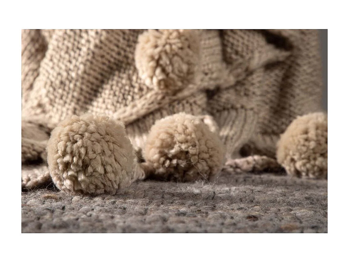 Anny plaid 170x130cm beige.