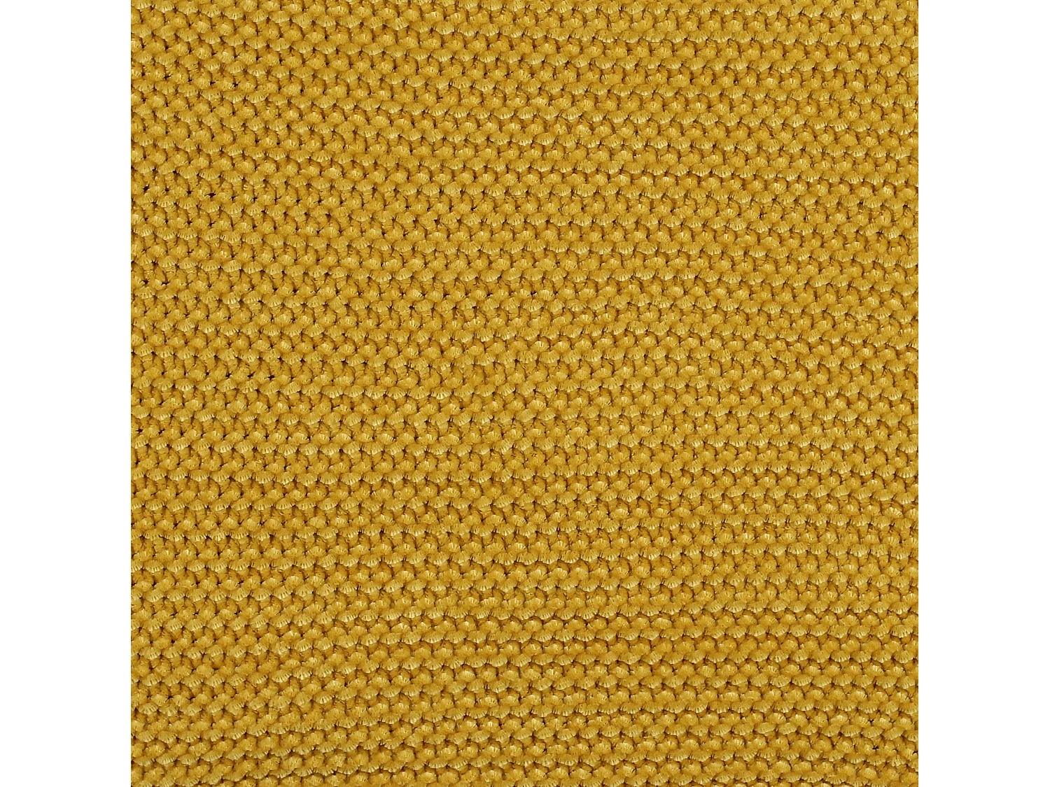 Plaid Chenille Frange Moutarde 120x150cm Jaune