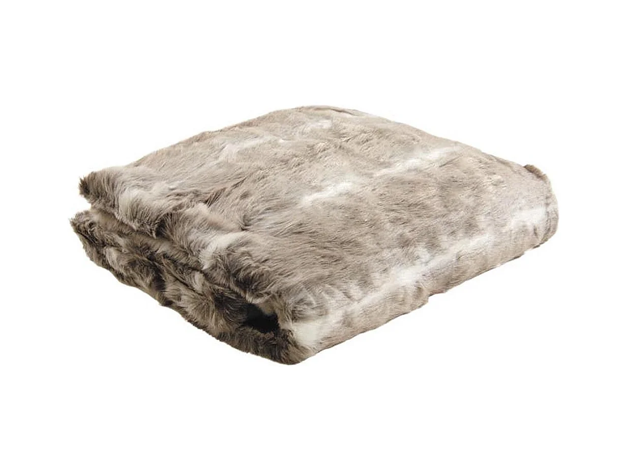 Plaid en imitation fourrure