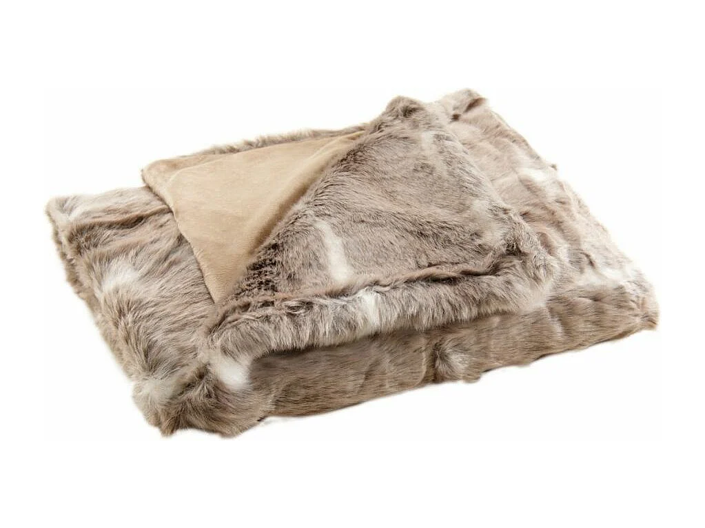 Plaid en imitation fourrure