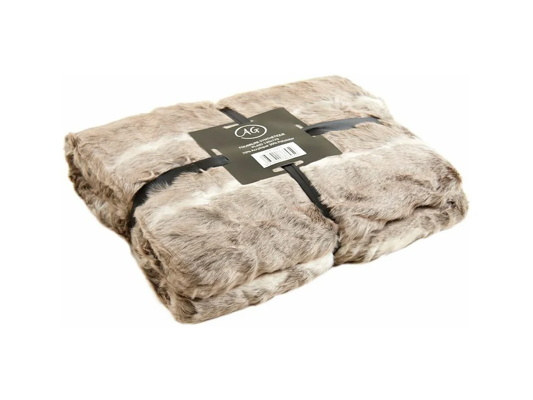 Plaid en imitation fourrure