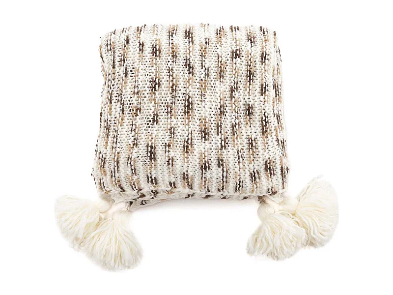 Unny plaid 170x130cm zwart, bruin, wit.