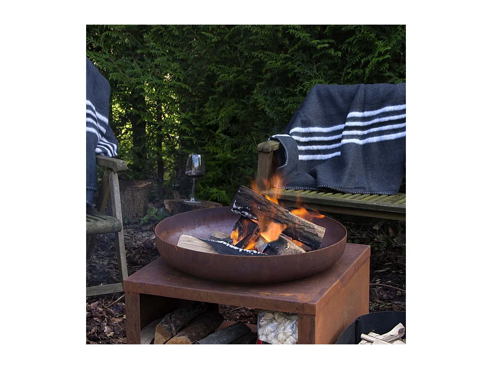 Plaid en tissu recyclé 152 x 196 cm