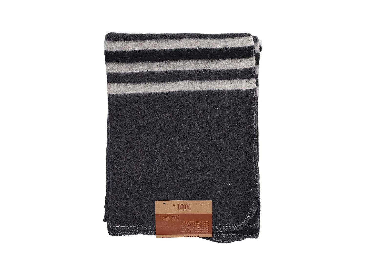 Plaid en tissu recyclé 152 x 196 cm