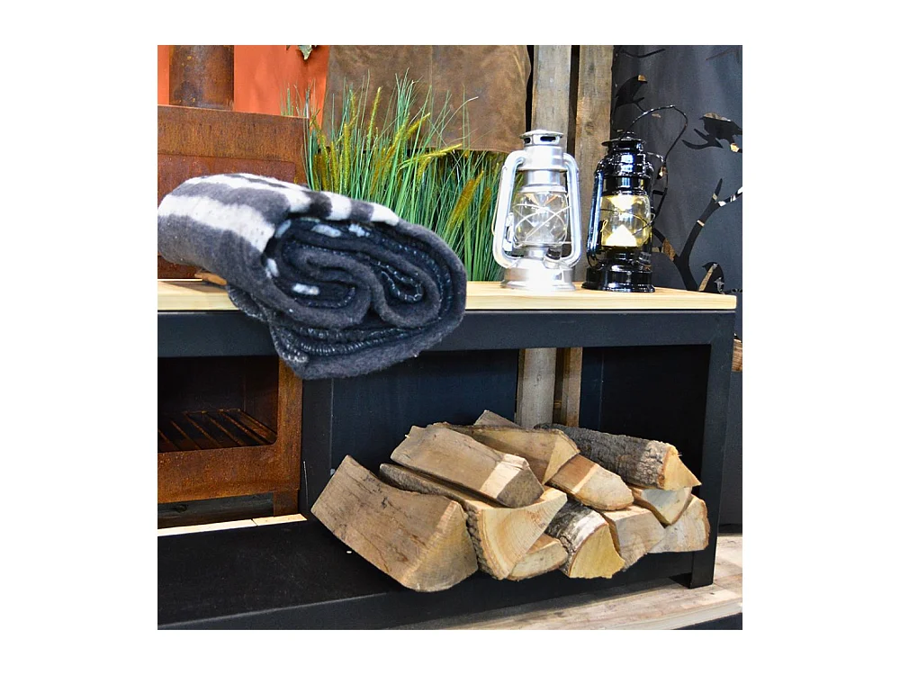 Plaid en tissu recyclé 152 x 196 cm