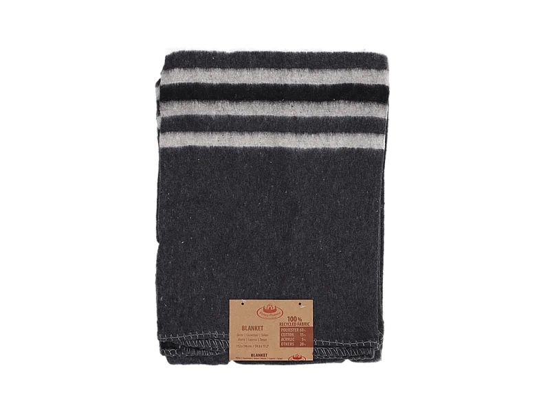 Plaid aus recyceltem Stoff 152 x 196 cm