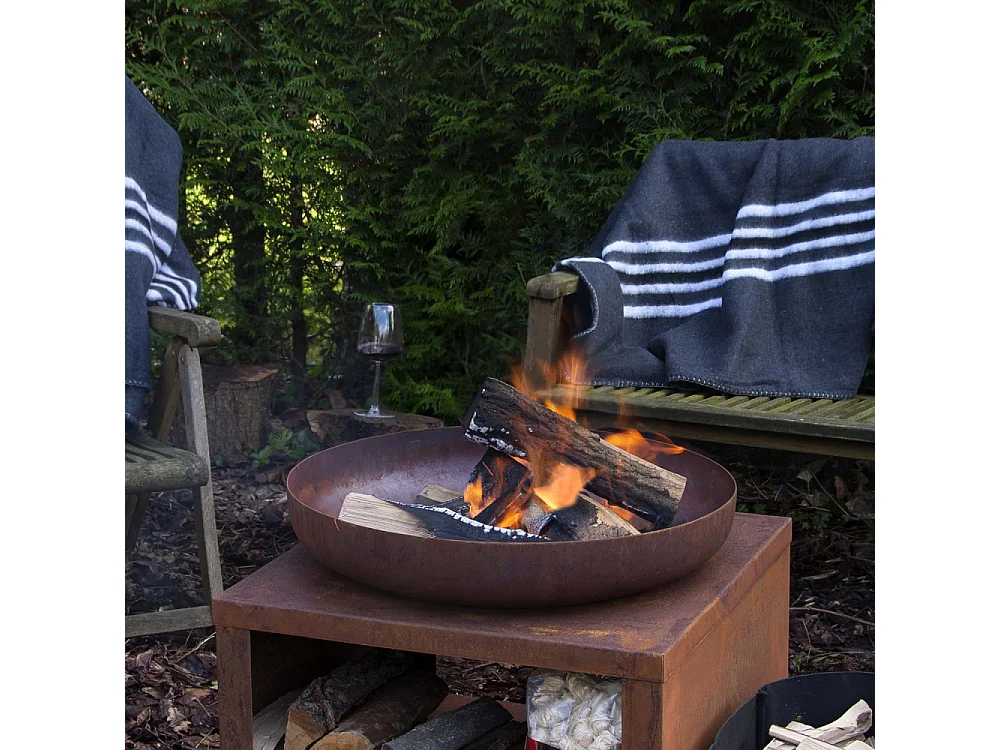 Plaid en tissu recyclé 152 x 196 cm