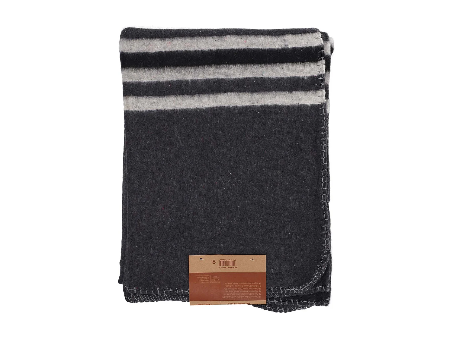 Plaid en tissu recyclé 152 x 196 cm