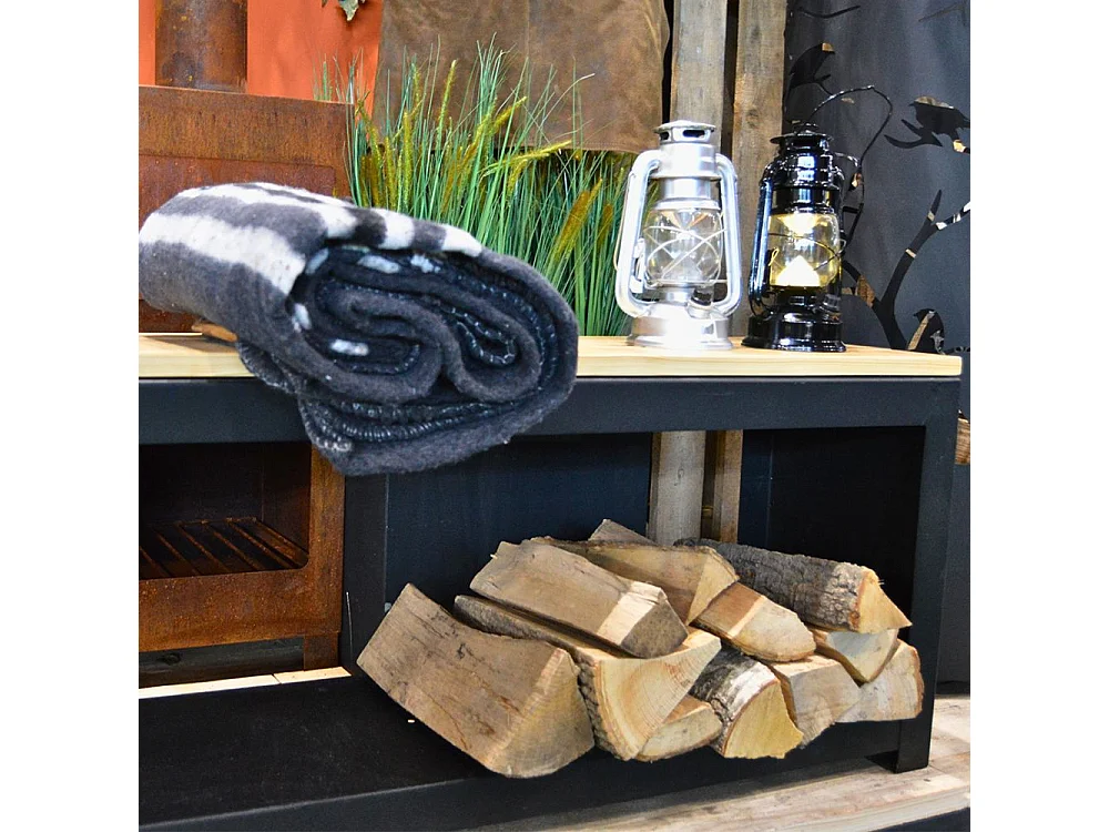 Plaid en tissu recyclé 152 x 196 cm