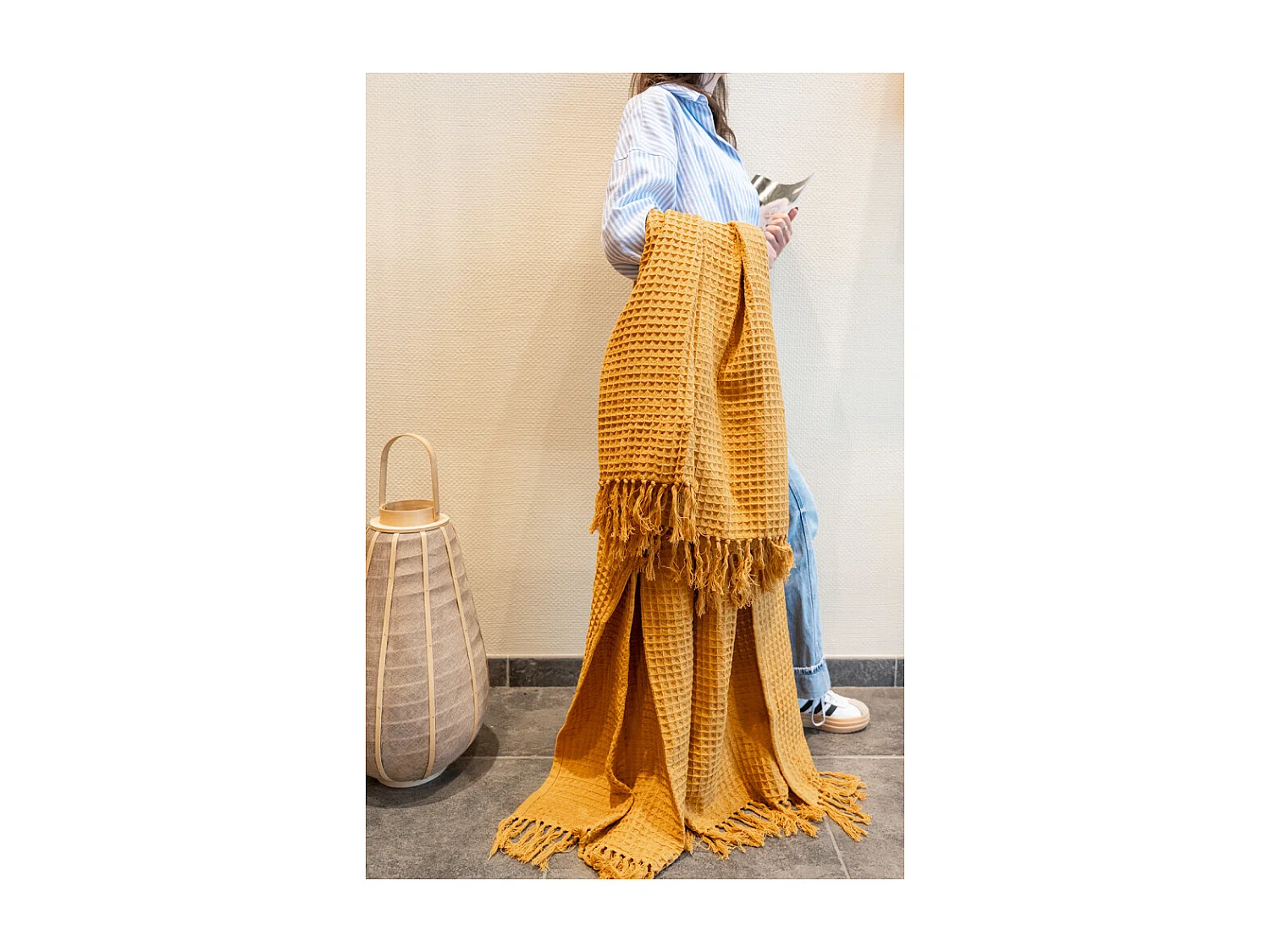 Plaid 100% coton 130 x 170 cm