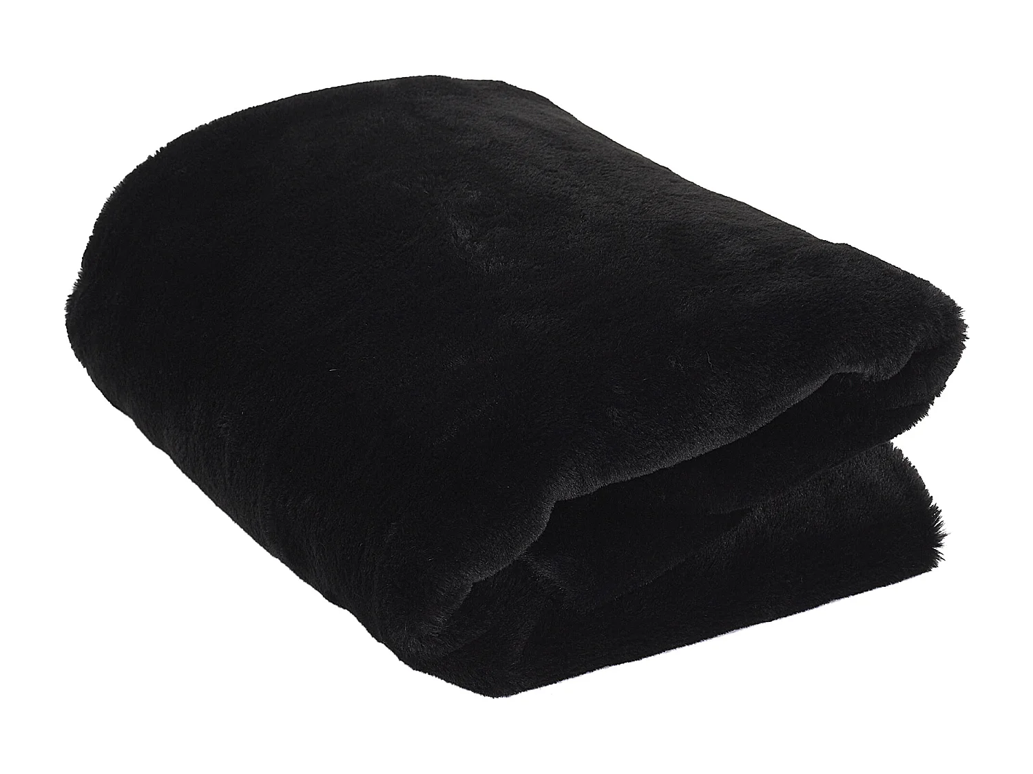 Plaid Imit Fourrure Opulence Noir 120x150cm Noir