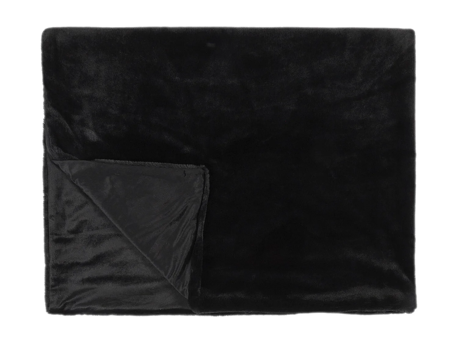 Plaid Imit Fourrure Opulence Noir 120x150cm Noir