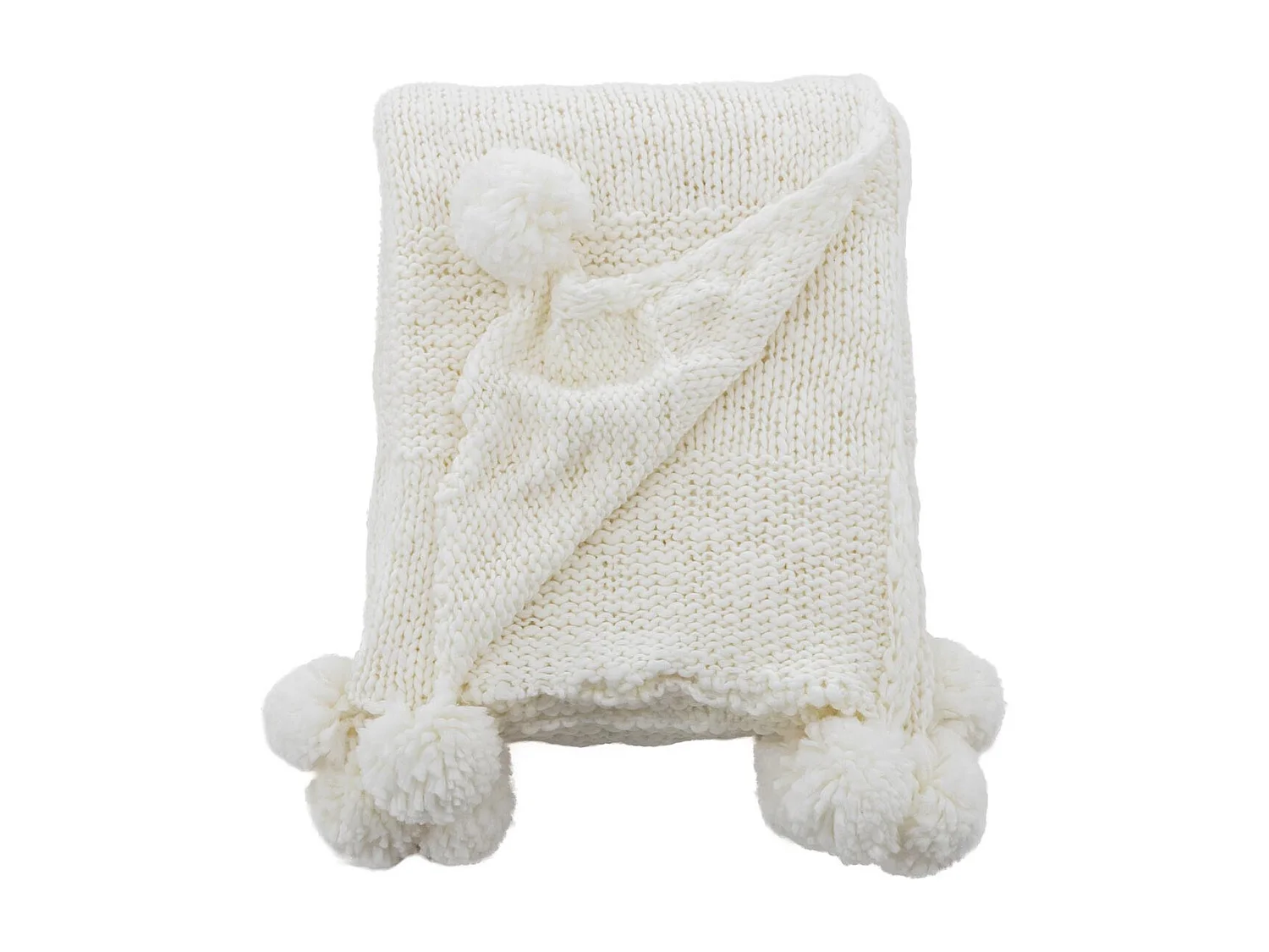 Anny plaid 170x130cm wit.