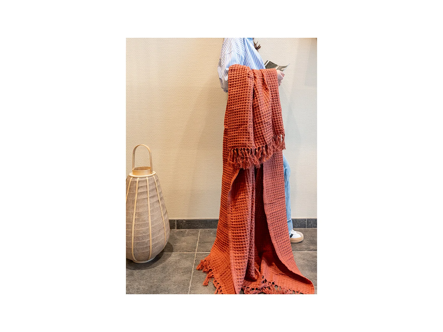 Plaid 100% coton 130 x 170 cm