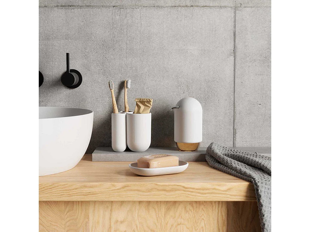 Jabonera de plástico moldeada al tacto