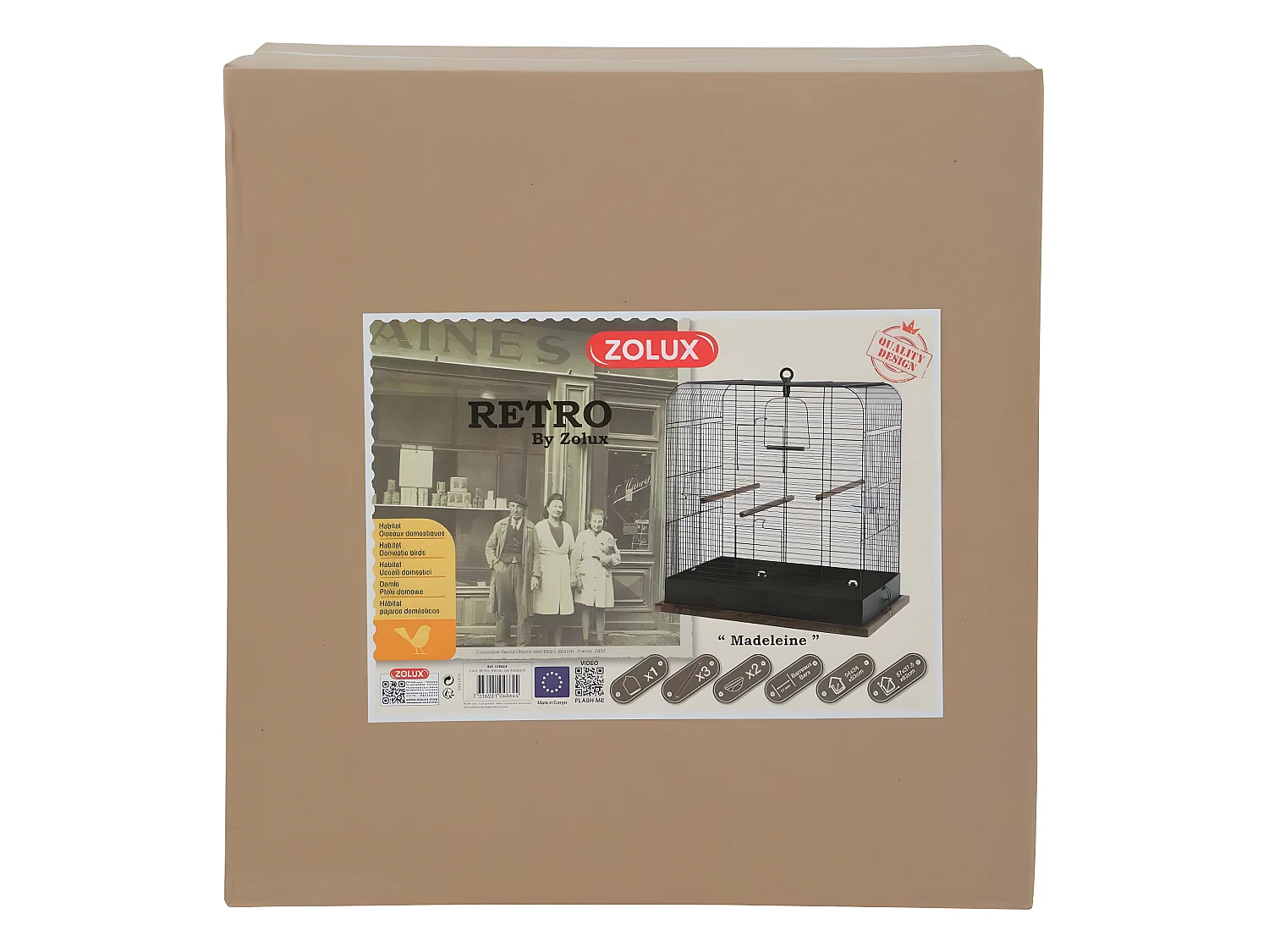 Retro-Vogelkäfig Madeleine