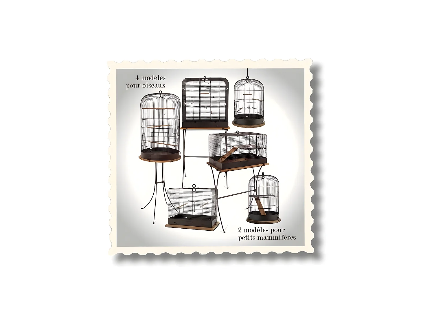 Cage rétro pour oiseaux Madeleine