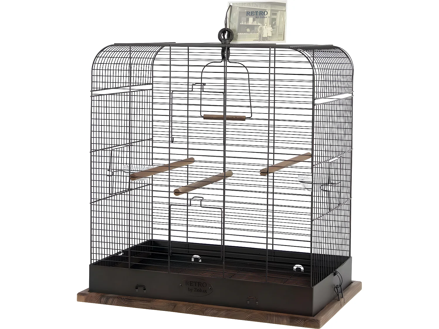 Cage rétro pour oiseaux Madeleine