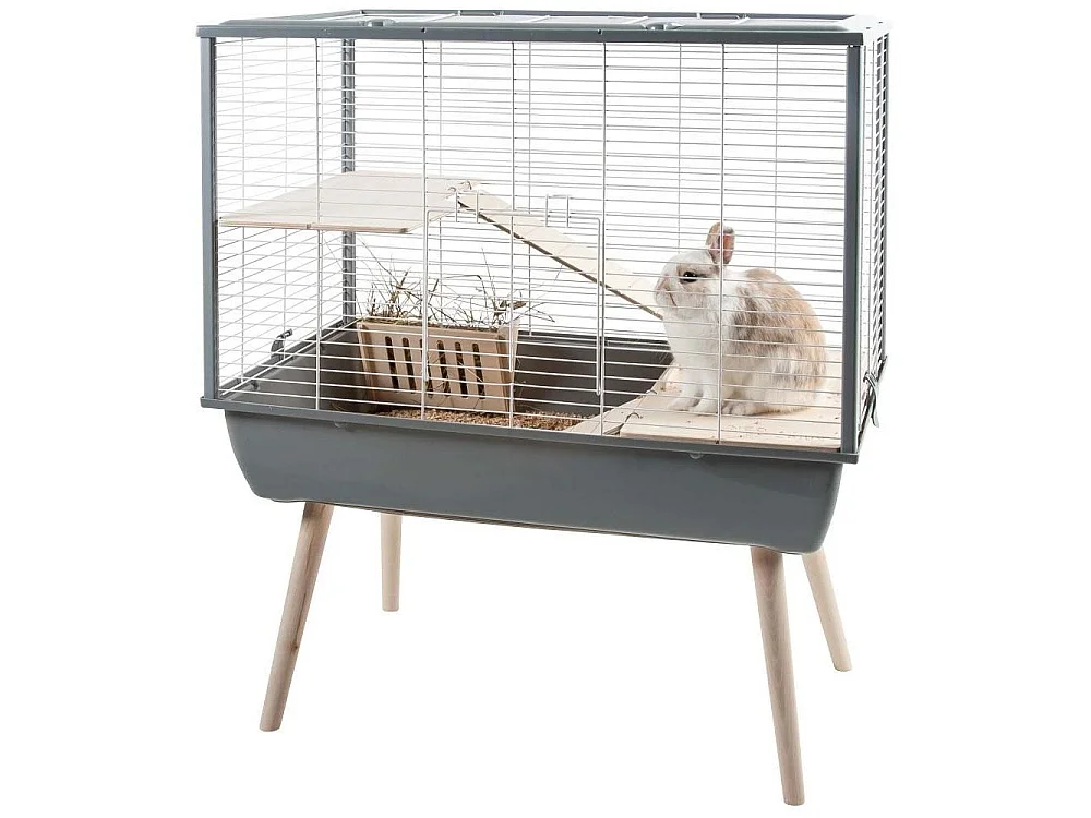 Cage Neo muky pour grands rongeurs 58 cm Gris