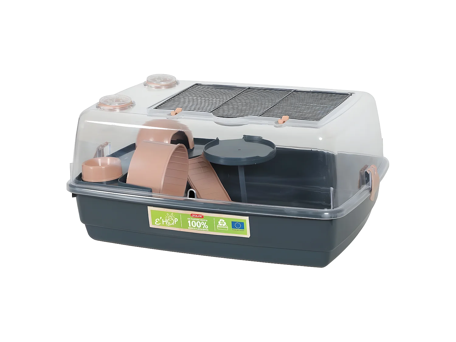 Cage pour hamster en plastique recyclé Ehop