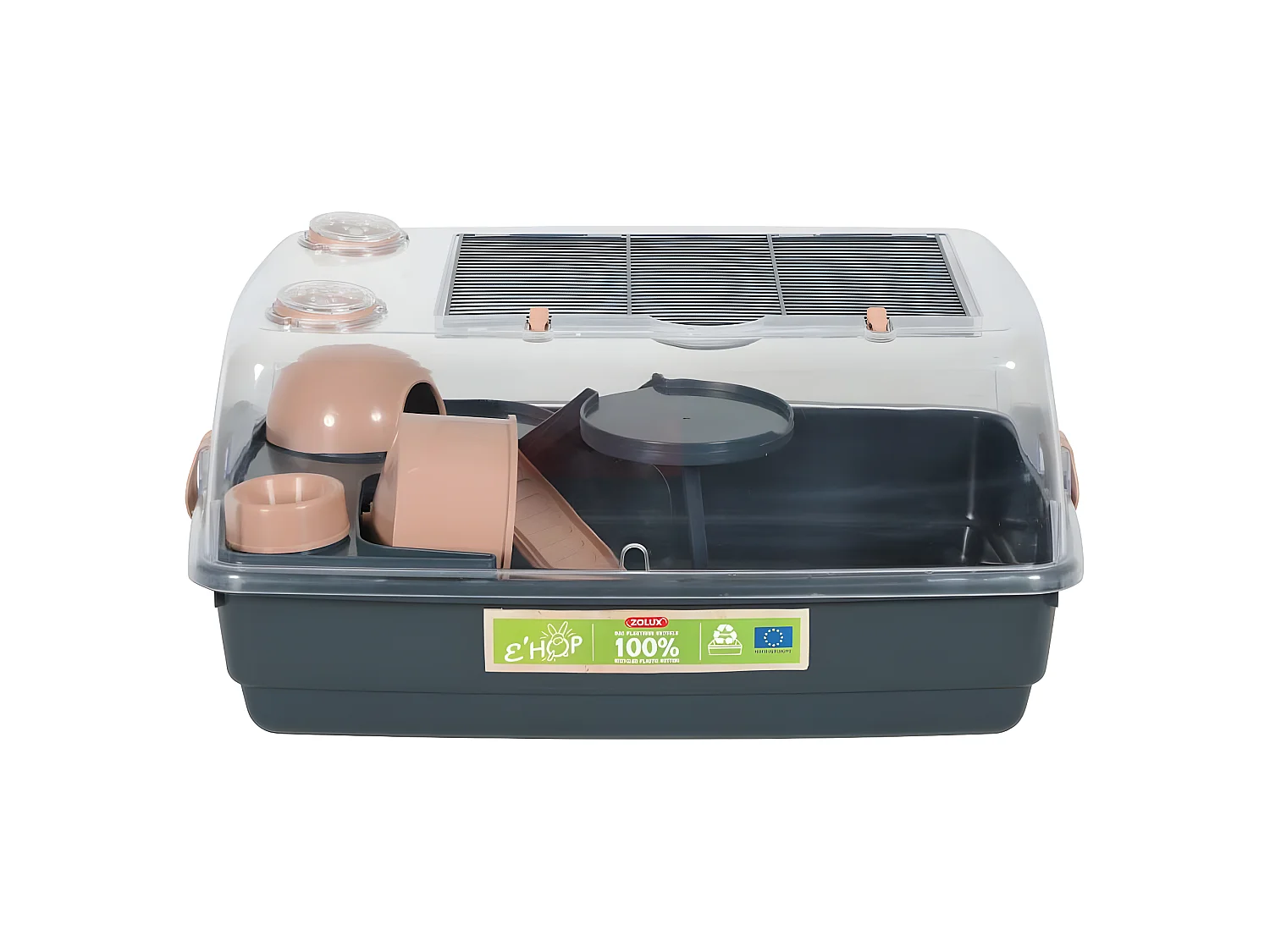 Cage pour hamster en plastique recyclé Ehop