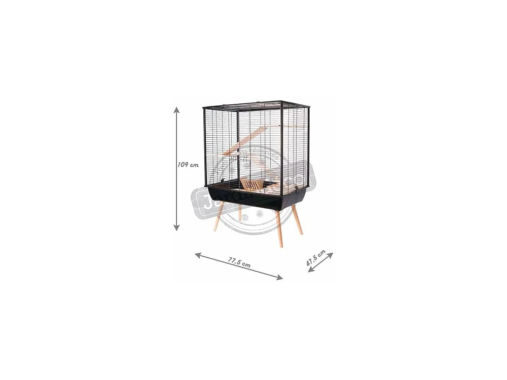 Gabbia Neo accogliente per roditori di grandi dimensioni 80 cm
