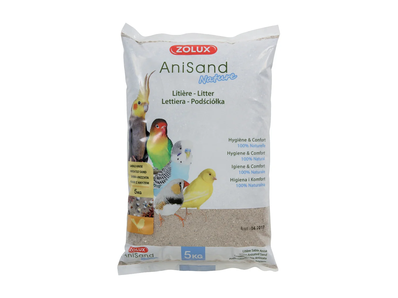 Litière sable Anisand nature (Lot de 3)