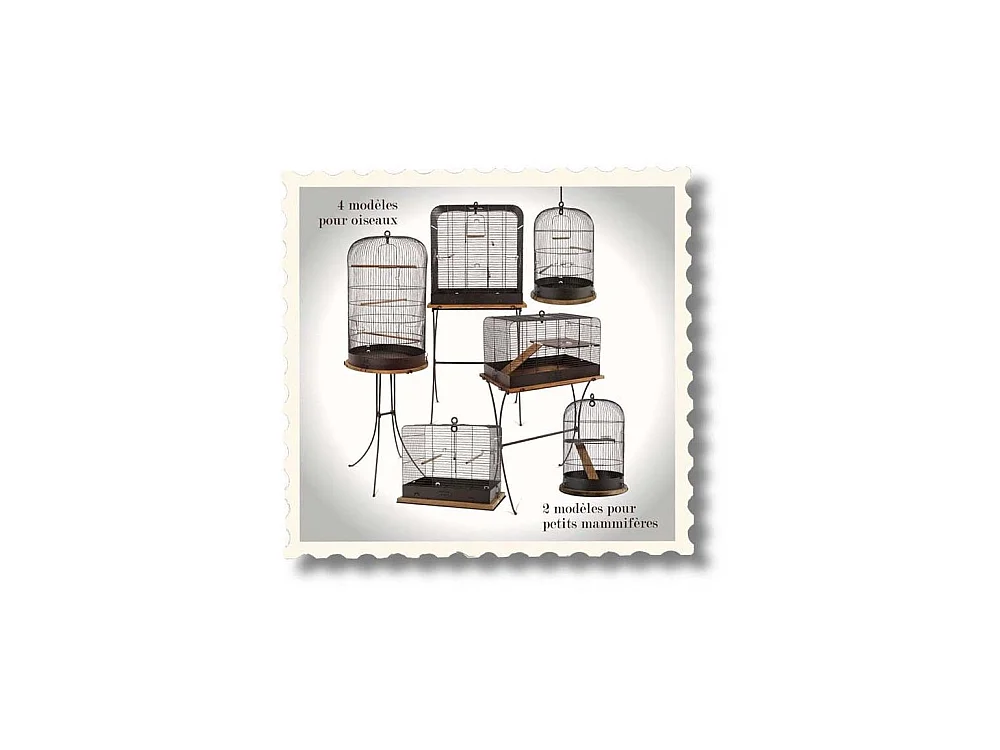 Cage rétro pour oiseaux Marthe 45 cm