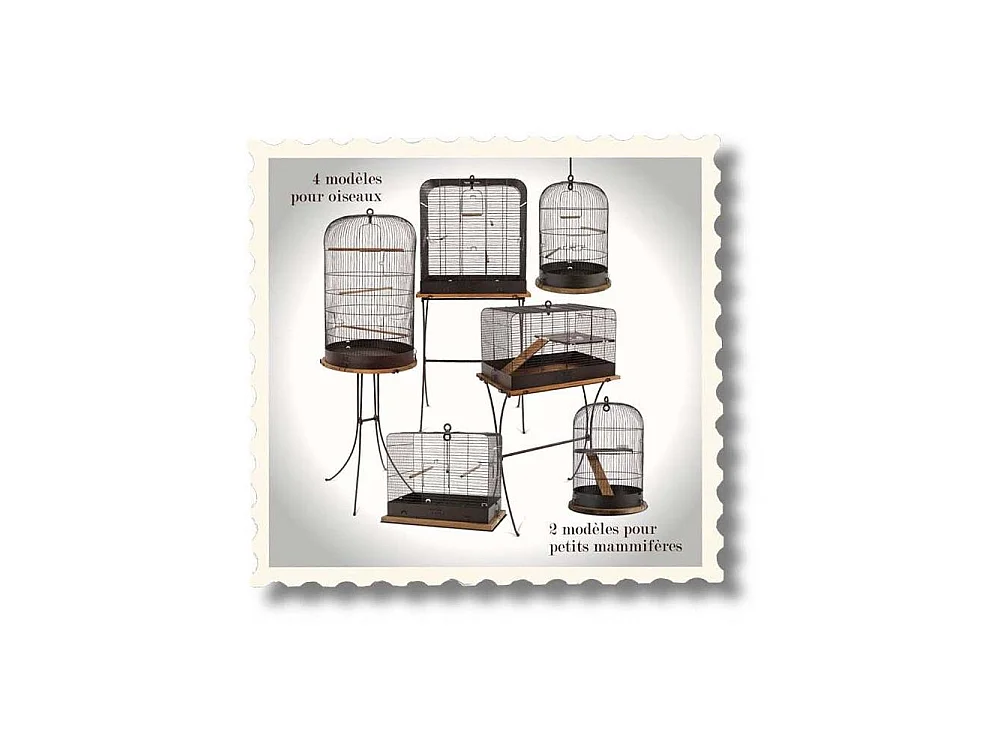 Cage rétro pour oiseaux Marthe 45 cm