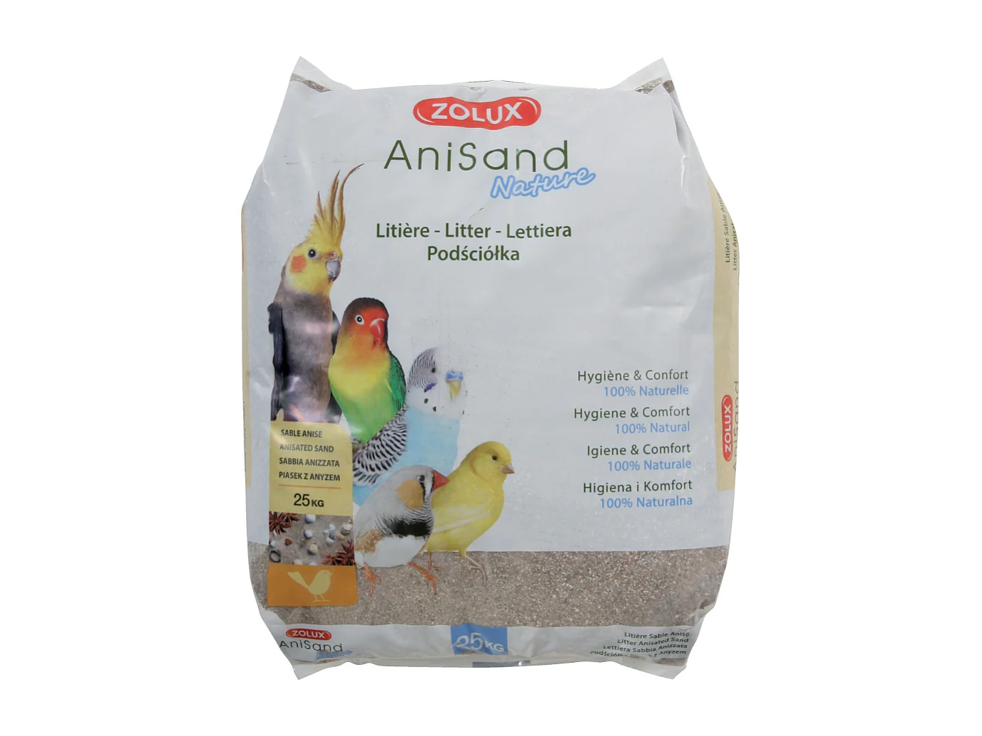 Sabbia per lettiere Anisand nature 25 kg